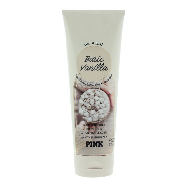 Victoria's Secret, Pink Basic Vanilla, Hydrating, Body Lotion, 236 ml - Teknashop Ltd