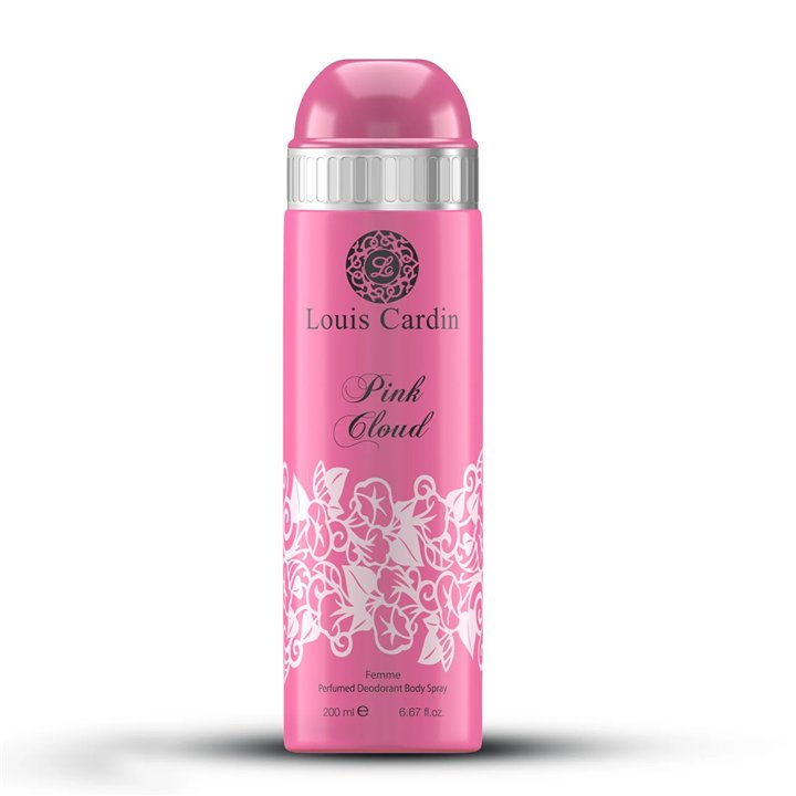 Louis Cardin, Pink Cloud, Deodorant Spray, For Women, 200 ml - Teknashop Ltd