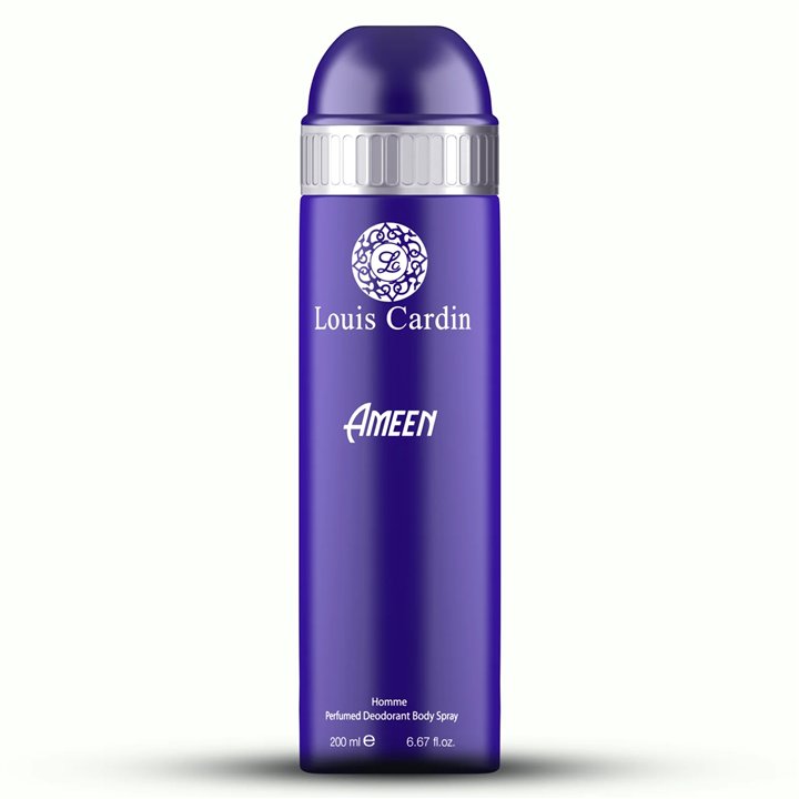 Louis Cardin, Ameen, Deodorant Spray, For Men, 200 ml - Teknashop Ltd