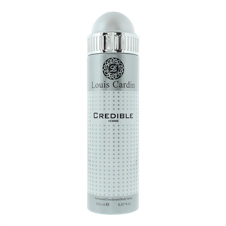 Louis Cardin, Credible Homme, Deodorant Spray, For Men, 200 ml - Teknashop Ltd