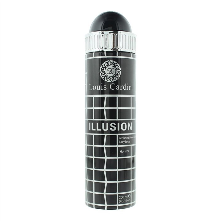 Louis Cardin, Illusion, Deodorant Spray, For Men, 200 ml - Teknashop Ltd