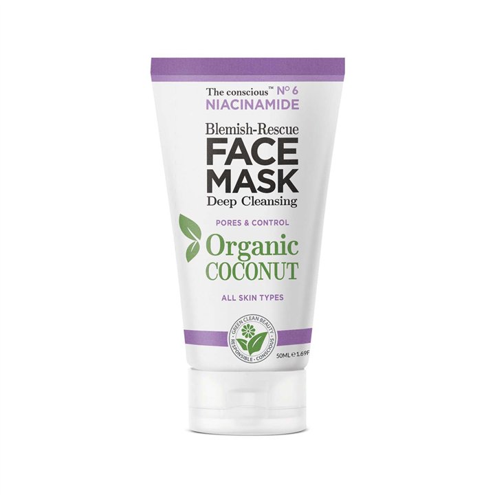 Biovene, The Conscious No.6, Coconut, Pore Cleansing, Cream Mask, For Face, 50 ml - Teknashop Ltd
