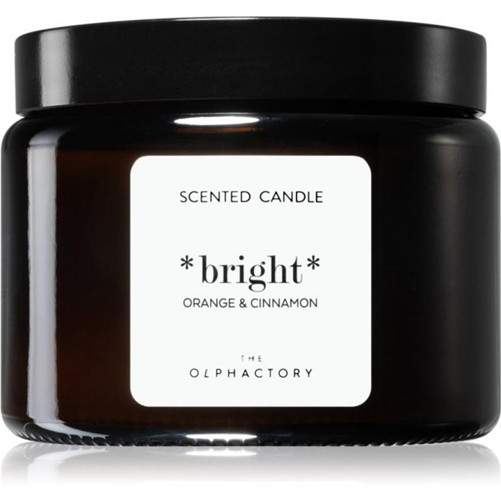 The Olphactory, Bright Orange & Cinnamon, Orange, Scented Candle, 360 g - Teknashop Ltd