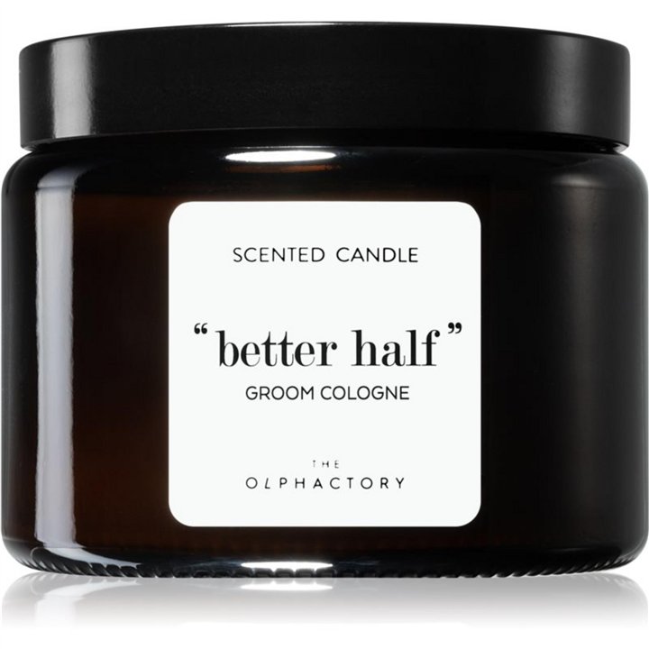The Olphactory, Better Half Groom Cologne, Basil, Scented Candle, 360 g - Teknashop Ltd