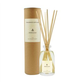 The Olphactory, Cedar & Oud, Fragrance Sticks, Woody, Aroma Reed Diffuser, 250 ml - Teknashop Ltd