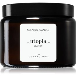 The Olphactory, Utopia Leather, Leather, Scented Candle, 360 g - Teknashop Ltd