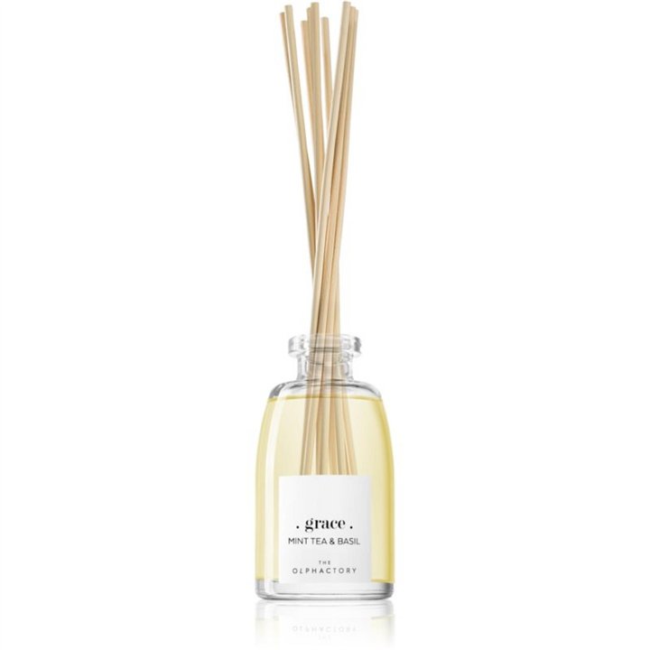 The Olphactory, Grace Mint Tea & Basil, Fragrance Sticks, Aroma Reed Diffuser, 250 ml - Teknashop Ltd