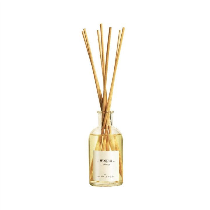 The Olphactory, Utopia Leather, Fragrance Sticks, Aroma Reed Diffuser, 100 ml - Teknashop Ltd