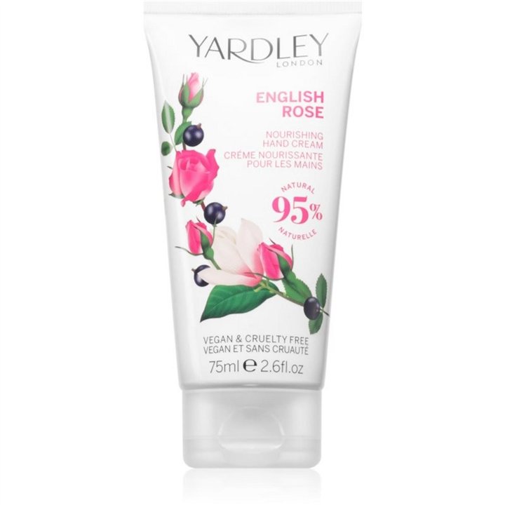 Yardley, English Rose, Nourishing, Hand Cream, 75 ml - Teknashop Ltd