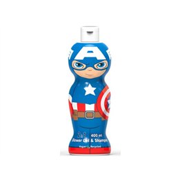 Marvel, Captain America, Shower Gel & Shampoo 2-In-1, 400 ml - Teknashop Ltd