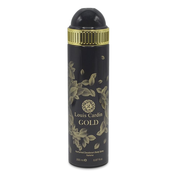 Louis Cardin, Gold, Body Spray, 200 ml - Teknashop Ltd