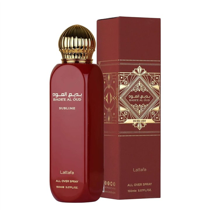 Lattafa, Bade'e Al Oud Sublime, Body Spray, 150 ml - Teknashop Ltd