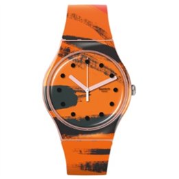 SWATCH Mod. BARNS-GRAHAM'S ORANGE AND RED ON PINK - WW.SUOZ362 - Teknashop Ltd