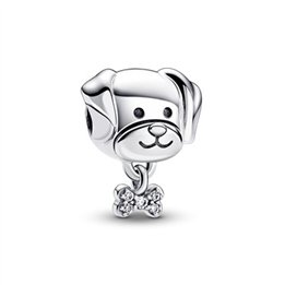 PANDORA JEWELRY Mod. PUPPY WITH BONE CHARM - WW.792254C01 - Teknashop Ltd