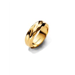 PANDORA JEWELRY Mod. RIPPLED WIDE BAND RING - WW.163886C00-56 - Teknashop Ltd