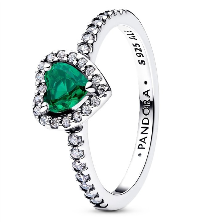 PANDORA JEWELRY Mod. SPARKLING LIGHT BLUE ELEVATED HEART RING - WW.198421C07-56 - Teknashop Ltd