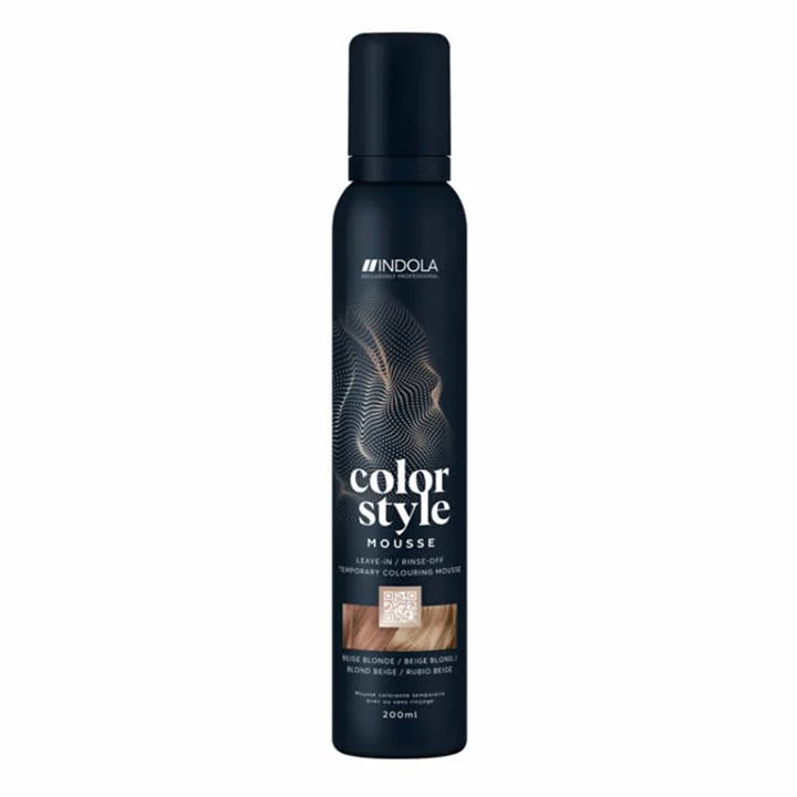 Indola Color Style Mousse Beige Blonde 200ml - unisex - Teknashop Ltd