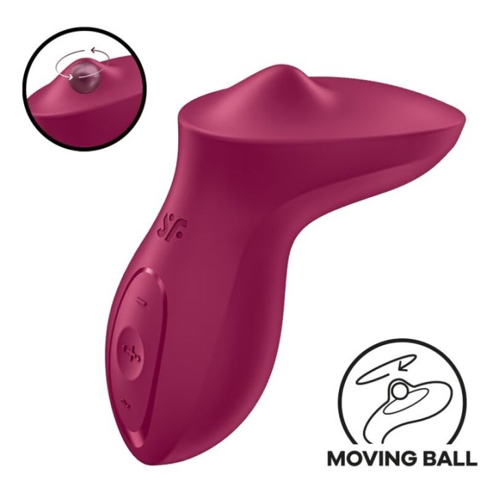 SATISFYER - EXCITERRR LAY-ON CLITORIS BERRY VIBRATOR - D-240520 - Teknashop Ltd