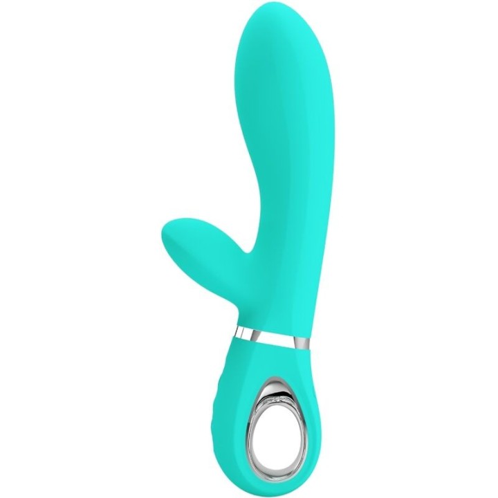 PRETTY LOVE - THOMAS MULTIFUNCTION G-SPOT VIBRATOR AQUA GREEN - D-238691 - Teknashop Ltd