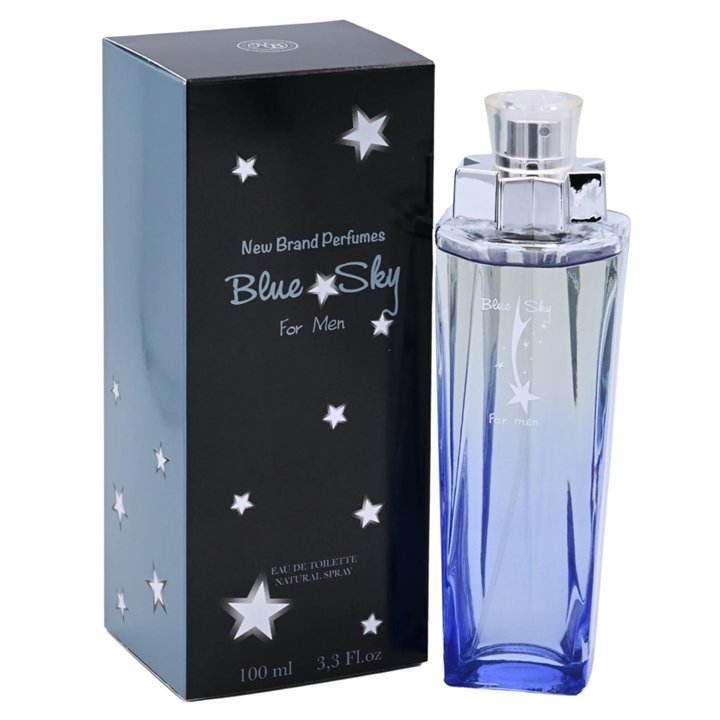 New Brand, Blue Sky, Eau De Toilette, For Men, 100 ml - Teknashop Ltd