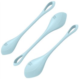 SATISFYER - YONI POWER 2 TRAINING SET BLUE - D-229993 - Teknashop Ltd