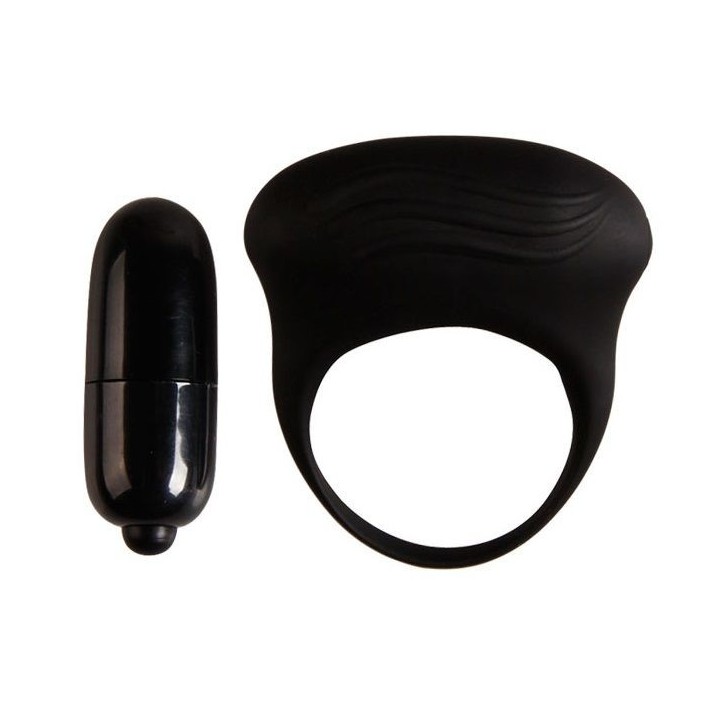 PRETTY LOVE - BERTRAM BLACK VIBRATOR RING - D-205205 - Teknashop Ltd