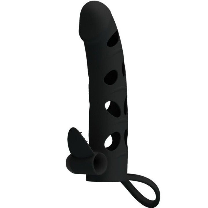 PRETTY LOVE - SILICONE COVER WITH VIBRATION 15.2 CM - D-211760 - Teknashop Ltd