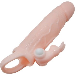 BAILE - BRAVE MAN PENIS COVER WITH RABBIT AND DOUBLE ENGINE FLESH 16.5 CM - D-213041 - Teknashop Ltd
