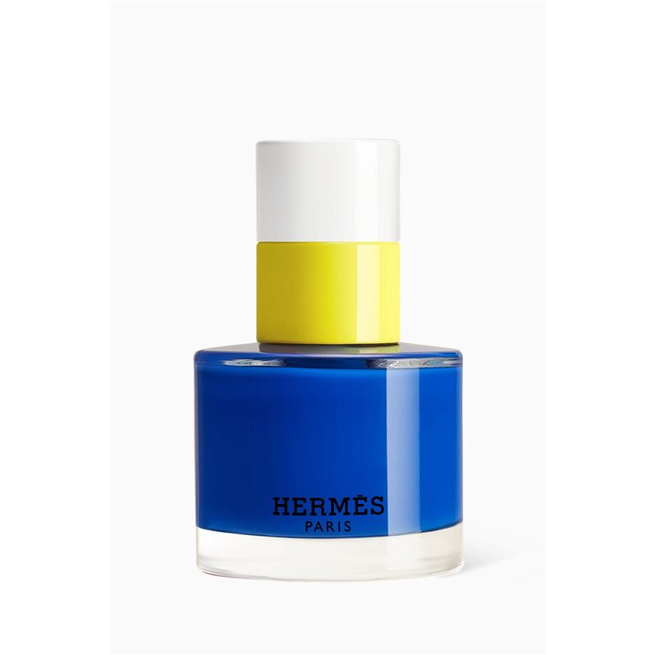 Hermes, Paris, Nail Polish, 62, Bleu Electrique / Nude, 15 ml - Teknashop Ltd