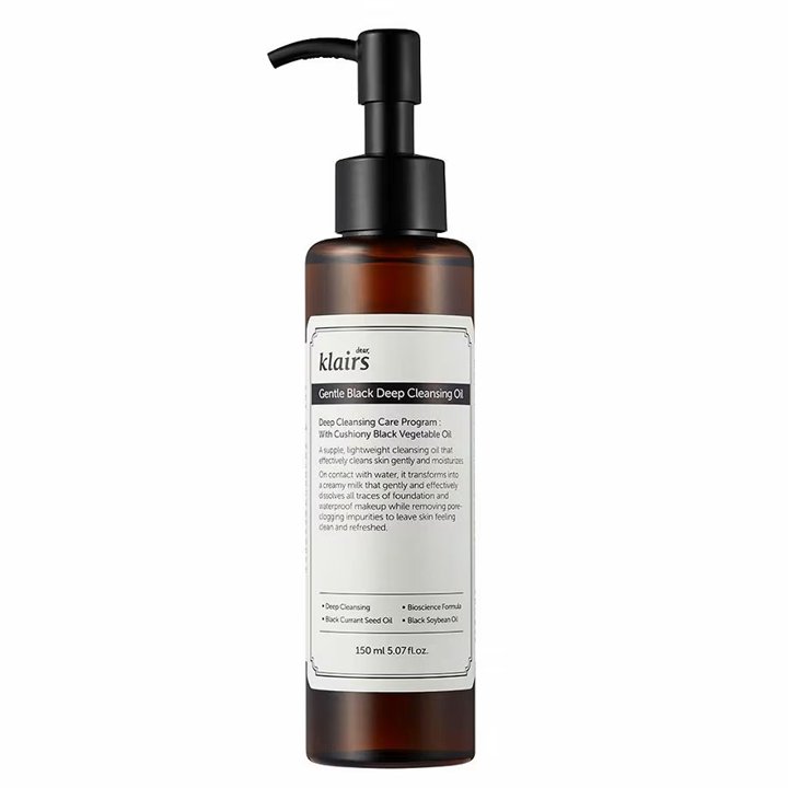 Dear Klairs, Gentle Black, Moisturising, Cleansing Oil, For Face, 150 ml - Teknashop Ltd