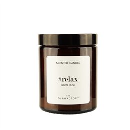 The Olphactory, Relax White Musk, Scented Candle, 135 g - Teknashop Ltd