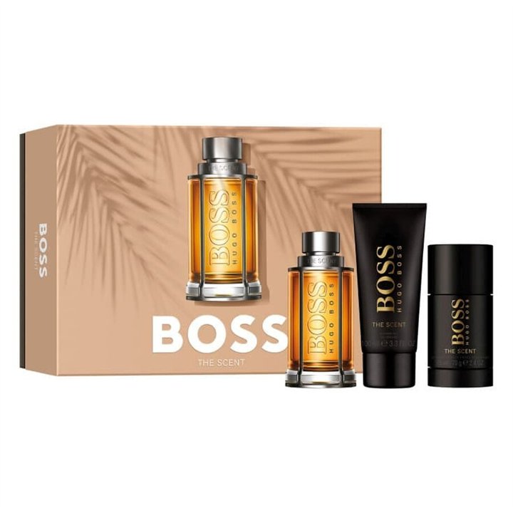Set Hugo Boss: The Scent, Eau De Toilette, For Men, 100 ml + The Scent, Deodorant Stick, For Men, 75 ml + The Scent, Cleansing, 