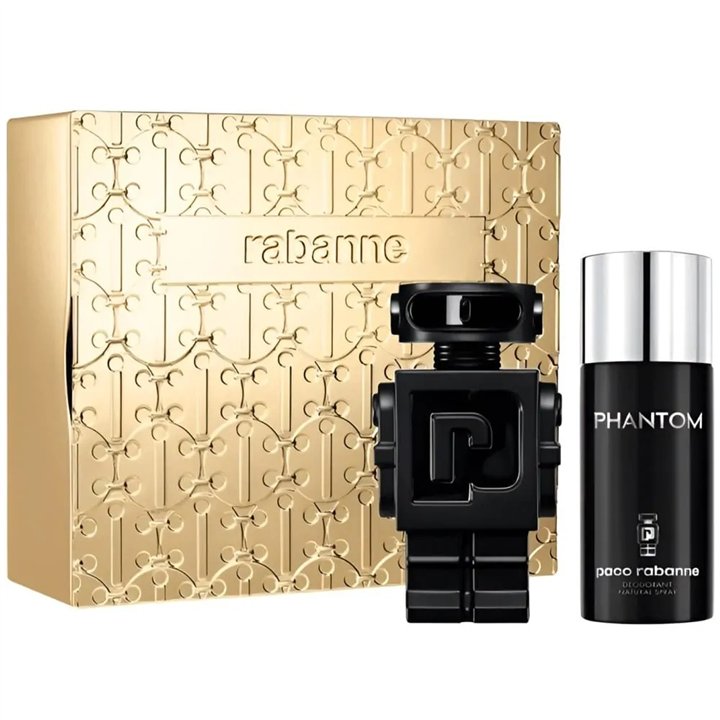 Set Paco Rabanne: Phantom, Eau De Parfum, For Men, 100 ml + Phantom, Deodorant Spray, For Men, 150 ml - Teknashop Ltd