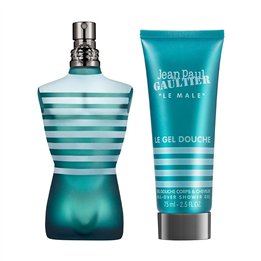 Set Jean Paul Gaultier: Le Male, Eau De Toilette, For Men, 75 ml + Le Male, Cleansing, Shower Gel, For All Skin Types, 75 ml - T