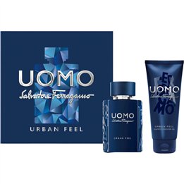 Set Salvatore Ferragamo: Uomo Urban Feel, Eau De Toilette, For Men, 50 ml + Uomo Urban Feel, Shower Gel, For All Skin Types, 50 