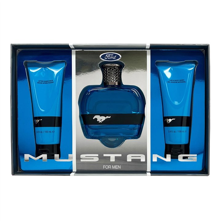 Set Ford: Mustang Blue, Eau De Toilette, For Men, 100 ml + Mustang Blue, Hydrating, After-Shave Balm, 100 ml + Mustang Blue, Hyd