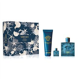 Set Versace: Eros, Eau De Parfum, For Men, 100 ml + Eros, Eau De Parfum, For Men, 5 ml *Miniature + Eros, Shower Gel, For All Sk