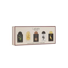 Set Lattafa: Affection, Eau De Parfum, Unisex, 20 ml + Tharwah Gold, Eau De Parfum, Unisex, 20 ml + Watch1505, Eau De Parfum, Un