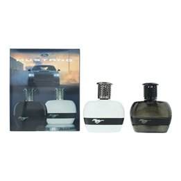 Set Ford: Mustang White, Eau De Toilette, For Men, 50 ml + Mustang Black, Eau De Toilette, For Men, 50 ml - Teknashop Ltd