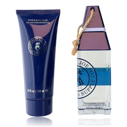 Set Caribbean Joe: Island Supply Sapphire Sands, Eau De Toilette, For Men, 125 ml + Island Supply Sapphire Sands, Shower Gel & S