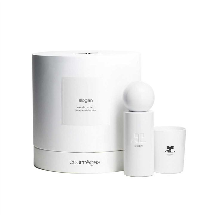 Set Courreges: Slogan, Eau De Parfum, Unisex, 100 ml + Slogan, Scented Candle, 75 g - Teknashop Ltd
