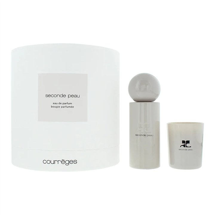 Set Courreges: Seconde Peau, Eau De Parfum, Unisex, 100 ml + Seconde Peau, Scented Candle, 75 g - Teknashop Ltd