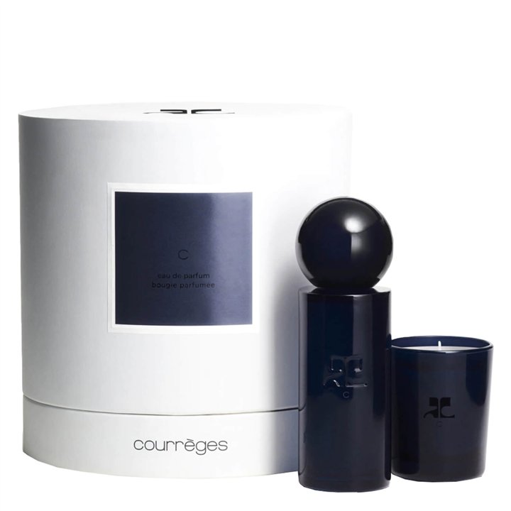 Set Courreges: C, Eau De Parfum, Unisex, 100 ml + C, Scented Candle, 75 g - Teknashop Ltd