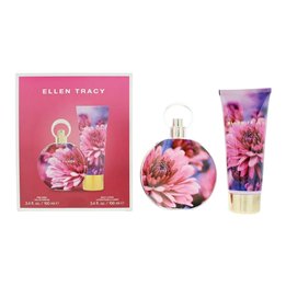 Set Ellen Tracy: Dream Florals Pink Daisy, Hydrating, Body Lotion, 100 ml + Dream Florals Pink Daisy, Eau De Parfum, For Women, 