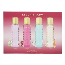 Set Ellen Tracy: Quilted Gardenia, Eau De Parfum, For Women, 15 ml + Quilted Vanilla, Eau De Parfum, For Women, 15 ml + Quilted 