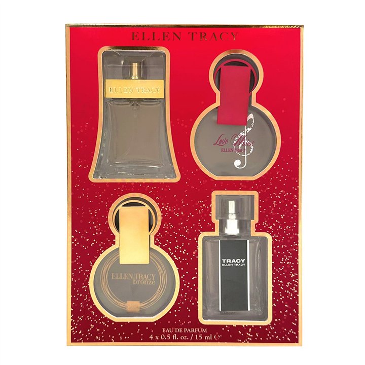Set Ellen Tracy: Classic, Eau De Parfum, For Women, 15 ml + Tracy, Eau De Parfum, For Women, 15 ml + Bronze, Eau De Parfum, For 