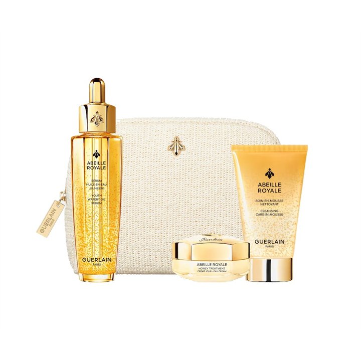 Set Guerlain: Abeille Royale, Replumping, Oil, For Face & Neck, 50 ml + Abeille Royale, Honey, Age-Defying, Day, Cream, For Face