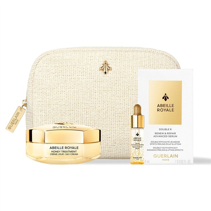 Set Guerlain: Abeille Royale, Honey, Age-Defying, Day, Cream, For Face, 50 ml + Abeille Royale, Replumping, Oil, For Face & Neck