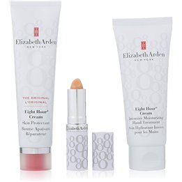 Set Elizabeth Arden: Eight Hour, Intense Moisture, Hand Cream, 30 ml + Eight Hour, Protective, Cream, For Face, 50 ml + Eight Ho