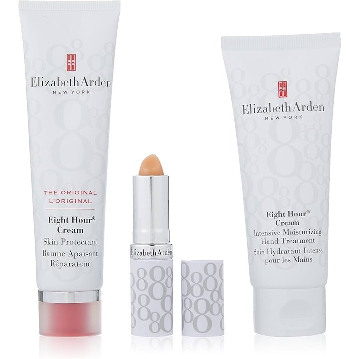 Set Elizabeth Arden: Eight Hour, Intense Moisture, Hand Cream, 30 ml + Eight Hour, Protective, Cream, For Face, 50 ml + Eight Ho